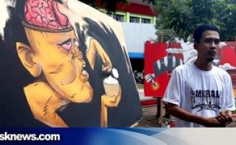 Ekspresi Pemilu Sukses Dalam Sapuan Kuas Seniman Mural