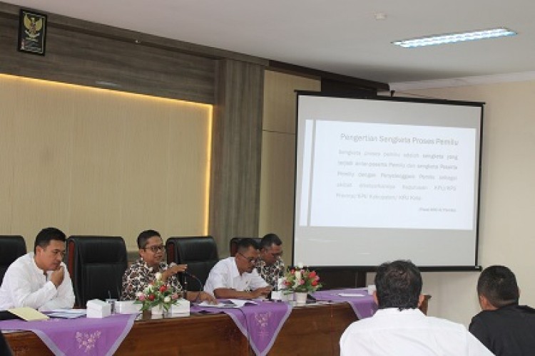 Badan Kesbangpol Kudus Gelar Rakor Penyelesaian Sengketa Pemilu dan Pemilihan 2024