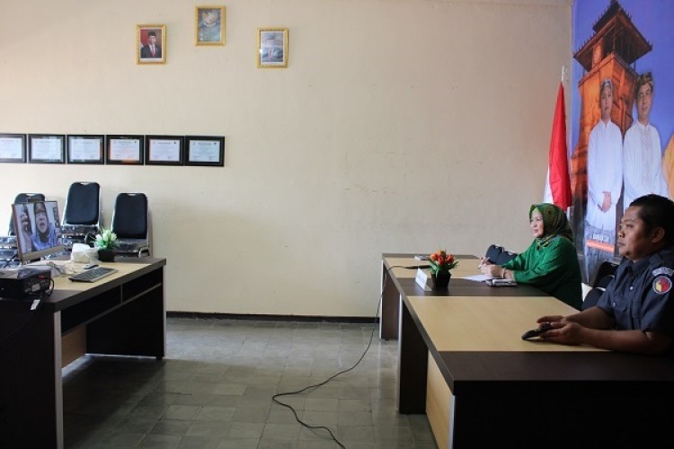 Bawaslu Jateng dan Bawaslu Kudus Gelar Rapat Melalui &#039;Video Conference&#039;
