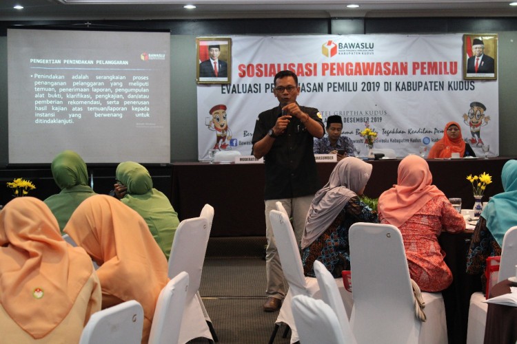 Bawaslu Kabupaten Kudus  Gelar Kegiatan Evaluasi Pengawasan Pemilu 2019