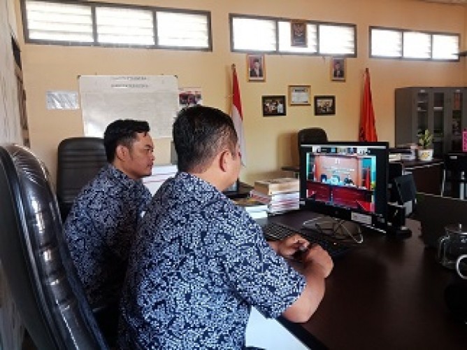 Bawaslu Kudus Hadiri Sosialisasi dan Launching Sistem Informasi Mediasi dan Adjudikasi (Simedia)