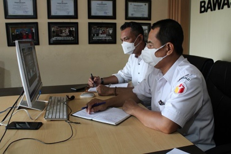 Bawaslu Kudus Ikuti Rapat Kerja Kegiatan Divisi Pengawasan dan Hubal