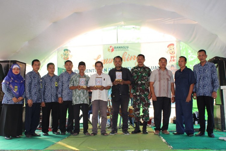 Bawaslu Kudus Launching Tiga Desa Anti Politik Uang