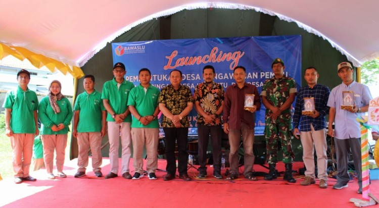 Bawaslu Kudus Launching Tiga Desa Pengawas Pemilu Secara Serentak