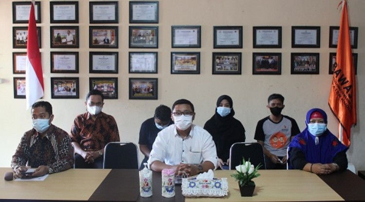 Jajaran Sekretariat Bawaslu Kudus Ikuti Rakor Kehumasan Teknis Webinar