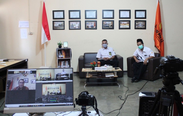 Ketua Bawaslu Kudus Hadiri Rapat Koordinasi  Penanganan Pelanggaran Pilkada 2020