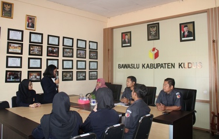 Lagi, Bawaslu Kudus Menerima Mahasiswa Magang UMK