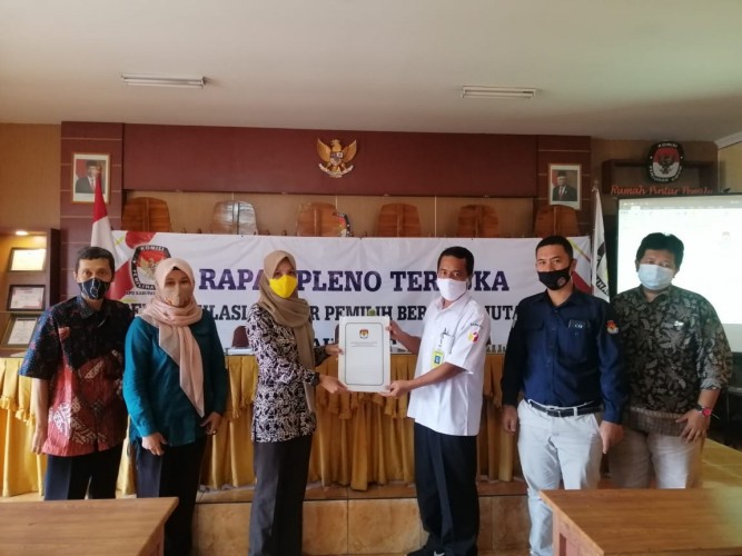 Rapat Pleno Terbuka Perubahan Pemutakhiran Daftar Pemilih Berkelanjutan Tahun 2020