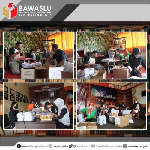 Sekretariat Bawaslu Kudus Melaksanakan Pengelolaan Kearsipan