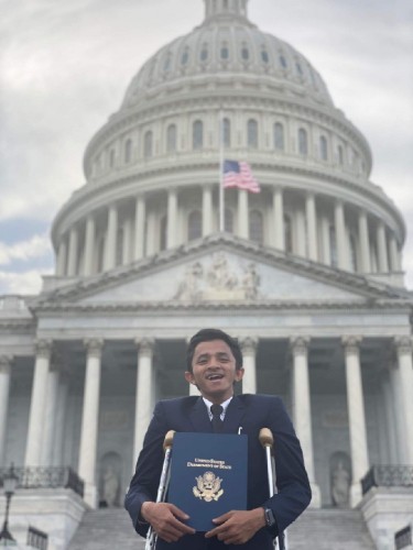 Sepulang dari Amerika, Anjas Pramono Sukamto Ikut SKPP Daring di Bawaslu Kudus