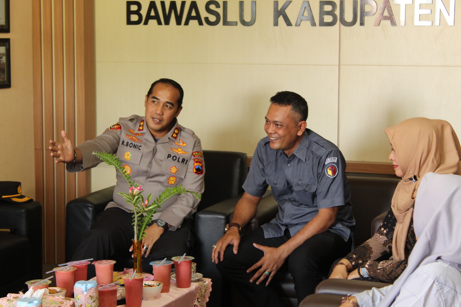 29 Juli 2024 Jalin Sinergi Antar Lembaga, Bawaslu Kudus Terima Kunjungan Kapolres Kudus