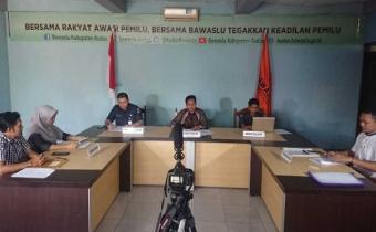 Bawaslu Kudus Adakan Simulasi Musyawarah Tertutup Penyelesaian Sengketa Pemilihan