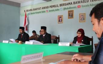 Bawaslu Kudus Adakan Simulasi Penyelesaian Sengketa Pemilihan Tahap Musyawarah Terbuka
