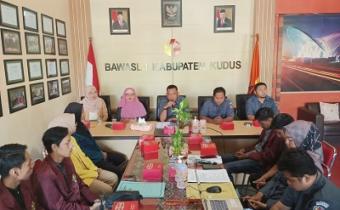 Bawaslu Kudus Terima Mahasiwa Magang dari Tiga Universitas Sekaligus
