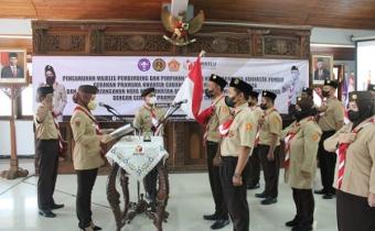 Gerakan Pramuka Saka Adhyasta Pemilu Bawaslu Kudus Dikukuhkan