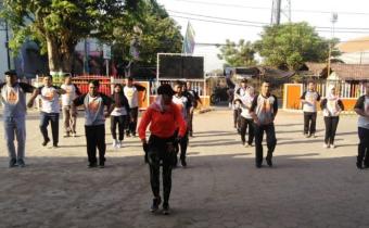 Jaga Kebugaran Tubuh, Bawaslu Kudus Gelar Senam Pagi