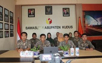 Sekretariat Bawaslu Kudus Hadir Secara Virtual dalam Rapat Pendataan Tenaga Non ASN