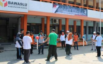Semarak Merdeka HUT ke-74 Kemerdekaan RI, Bawaslu Kudus Adakan Fun Game