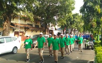 Squad Bawaslu Kudus Ikuti Gerak Jalan HUT Ke-74 Kemerdekaan RI