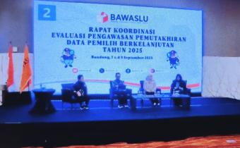 9 September 2025 Perkuat Pengawasan Pemilu, Bawaslu Kudus Ikuti Evaluasi Pemutakhiran Data Pemilih Berkelanjutan