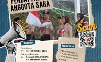 13 Oktober 2025 Bawaslu Kudus Buka Pendaftaran Anggota Saka Adhyasta Pemilu 2025